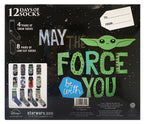 Star Wars Mandalorian The Child Mens 12 Days of Socks in Advent Gift Box