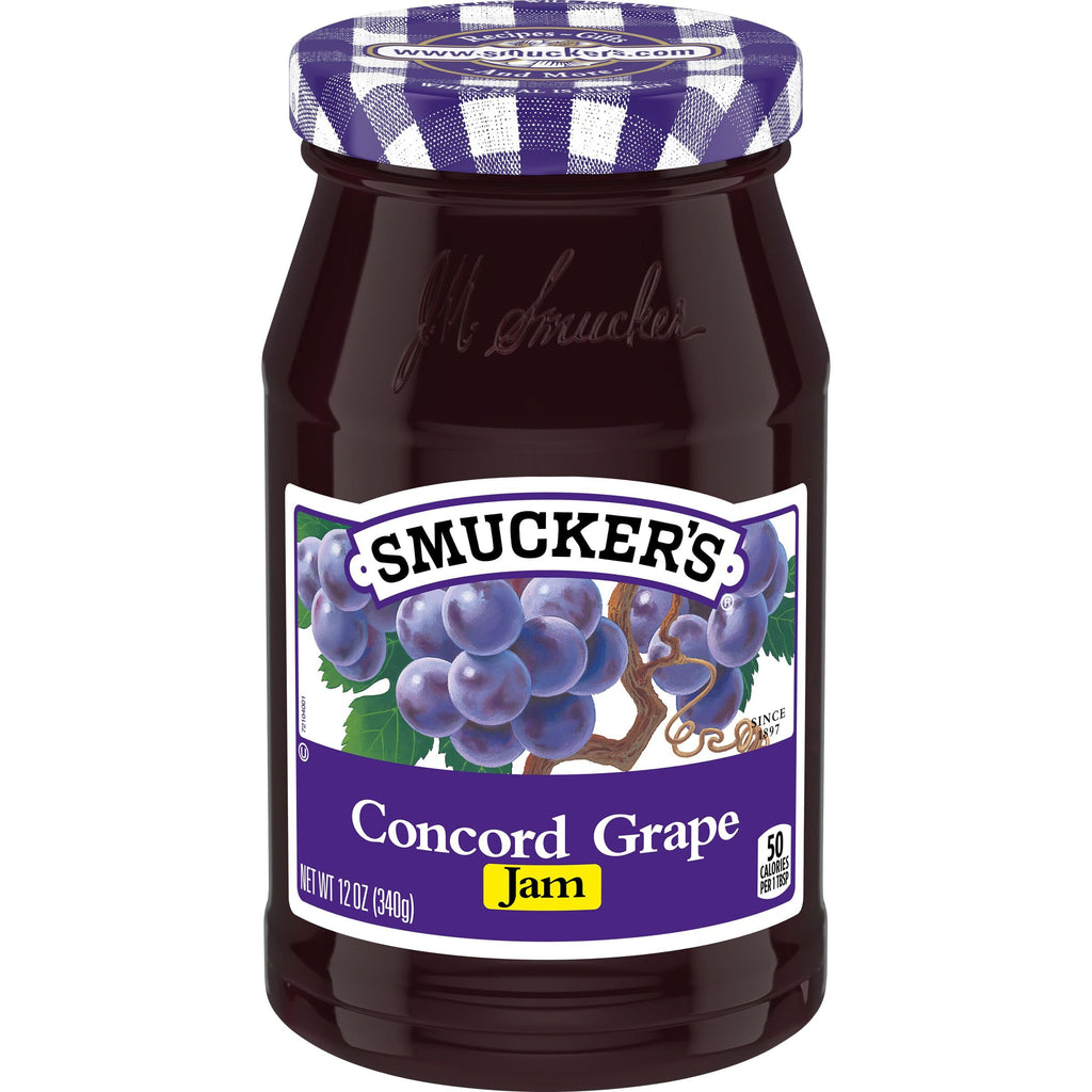 Smuckers concord grape Jam, 12 Ounces (Pack of 6)