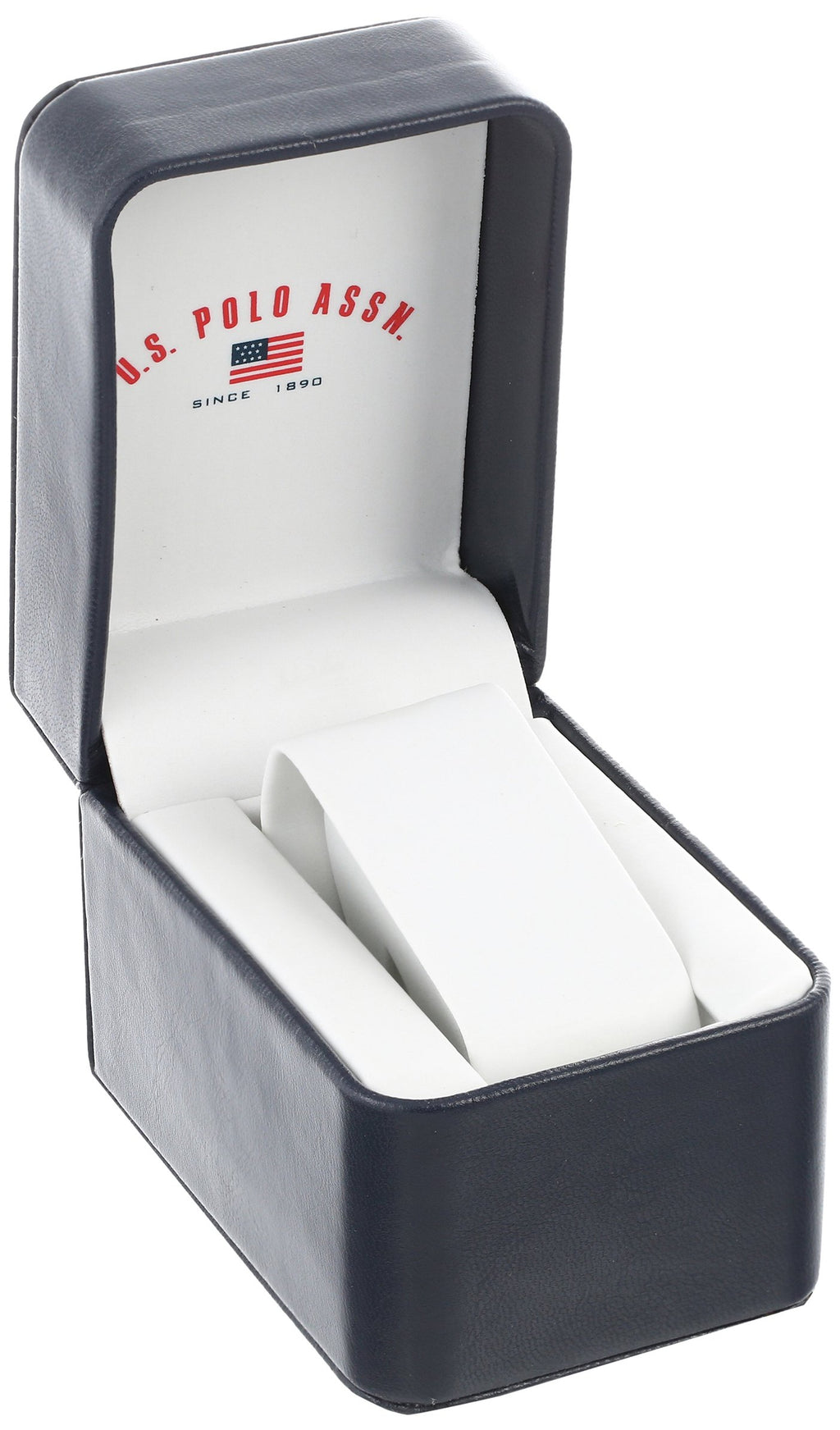 U.S. Polo Assn. Sport Men's US9282 Silver-Tone Watch with White Silicone Band