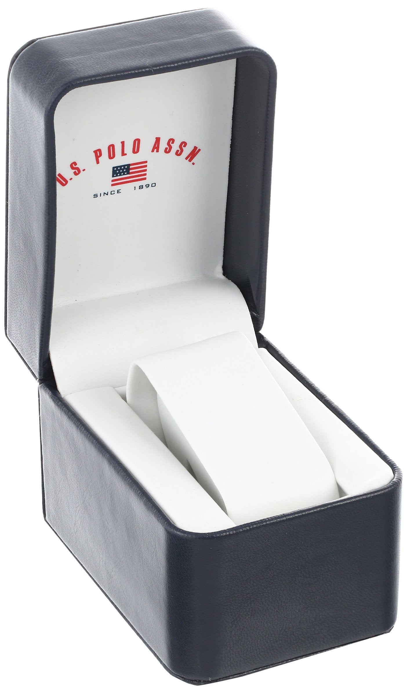 U.S. Polo Assn. Sport Men's US9282 Silver-Tone Watch with White Silicone Band