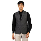 Wintage Men'S: Tweed Grey Modi Nehru Jacket : 44/Xl
