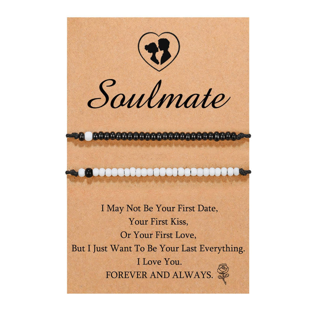 UNGENT THEM Matching Couples Bracelets Ideas Soulmate Jewelry Long Distance Relationship Anniversary Christmas Valentine's Day G