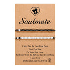 UNGENT THEM Matching Couples Bracelets Ideas Soulmate Jewelry Long Distance Relationship Anniversary Christmas Valentine's Day G