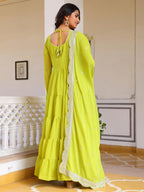 Fashion Basket Georgette Anarkali Kurta Set For Women