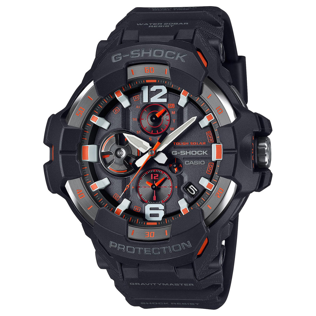 G-Shock Casio Master of G Air Gravitymaster Solar Connected Black Resin Strap Watch - GRB300-1A4