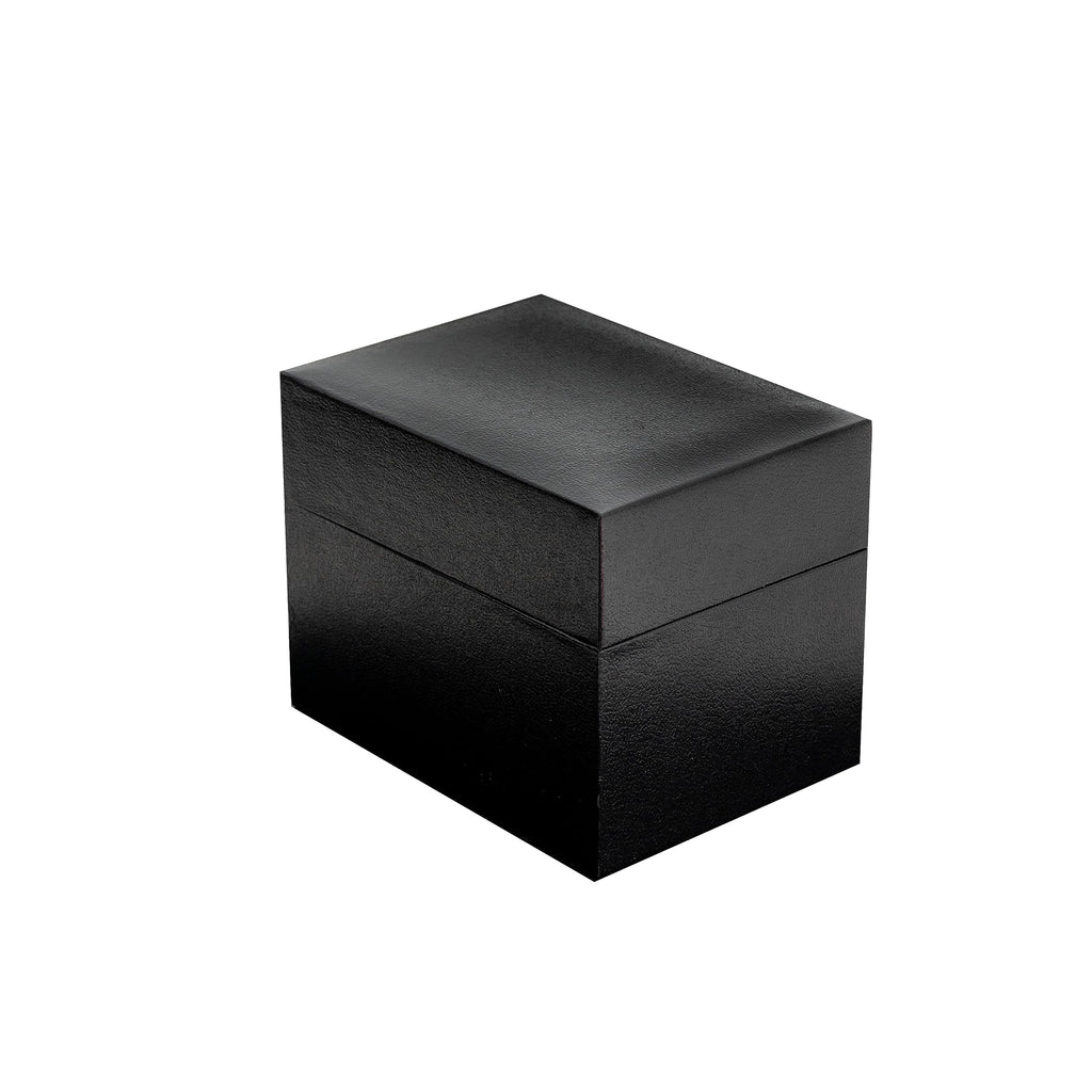 Black Watch Gift Box with Pillow - single watch case PU leatherette Wristwatch Display Case Organizer foe men and women for gift