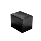 Black Watch Gift Box with Pillow - single watch case PU leatherette Wristwatch Display Case Organizer foe men and women for gift