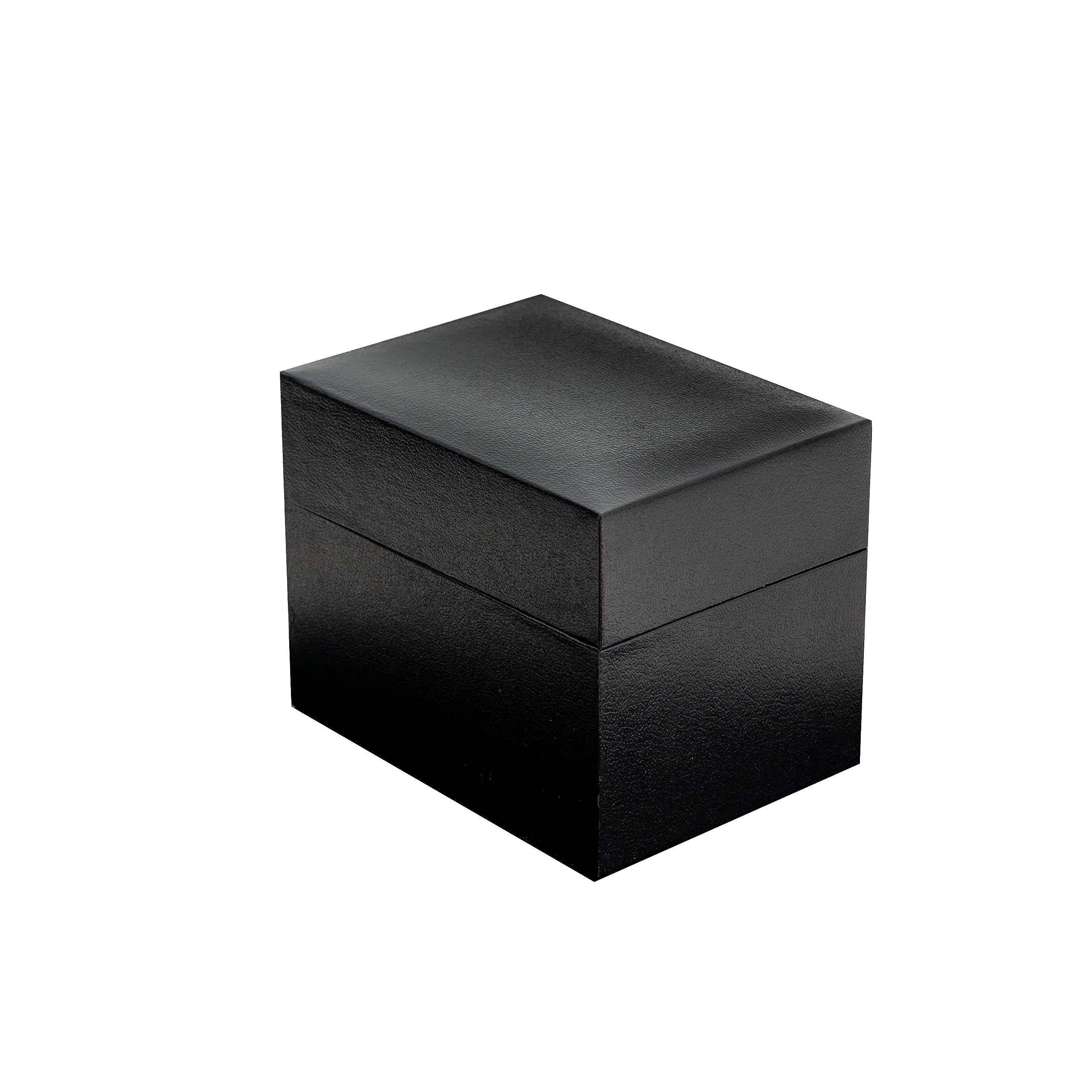 Black Watch Gift Box with Pillow - single watch case PU leatherette Wristwatch Display Case Organizer foe men and women for gift