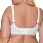 Playtex Women's 18 Hour Comfort-Strap Wireless, Full-Coverage Bra, Single, White/Natural Beige, 2-Pack