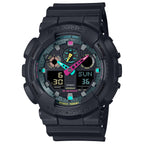 G-Shock Casio GA-100 Series Analog-Digital Multi-Color Black Resin Watch 55mm - GA100MF-1A
