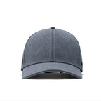 melin A-Game Hydro, Performance Snapback Hat, Water-Resistant Baseball Cap for Men & Women, Heather Light Blue, Small