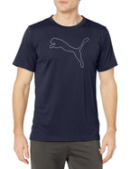 PUMA Men'sPerformance Cat Tee (Available in Big and Tall Sizes), peacoat, M
