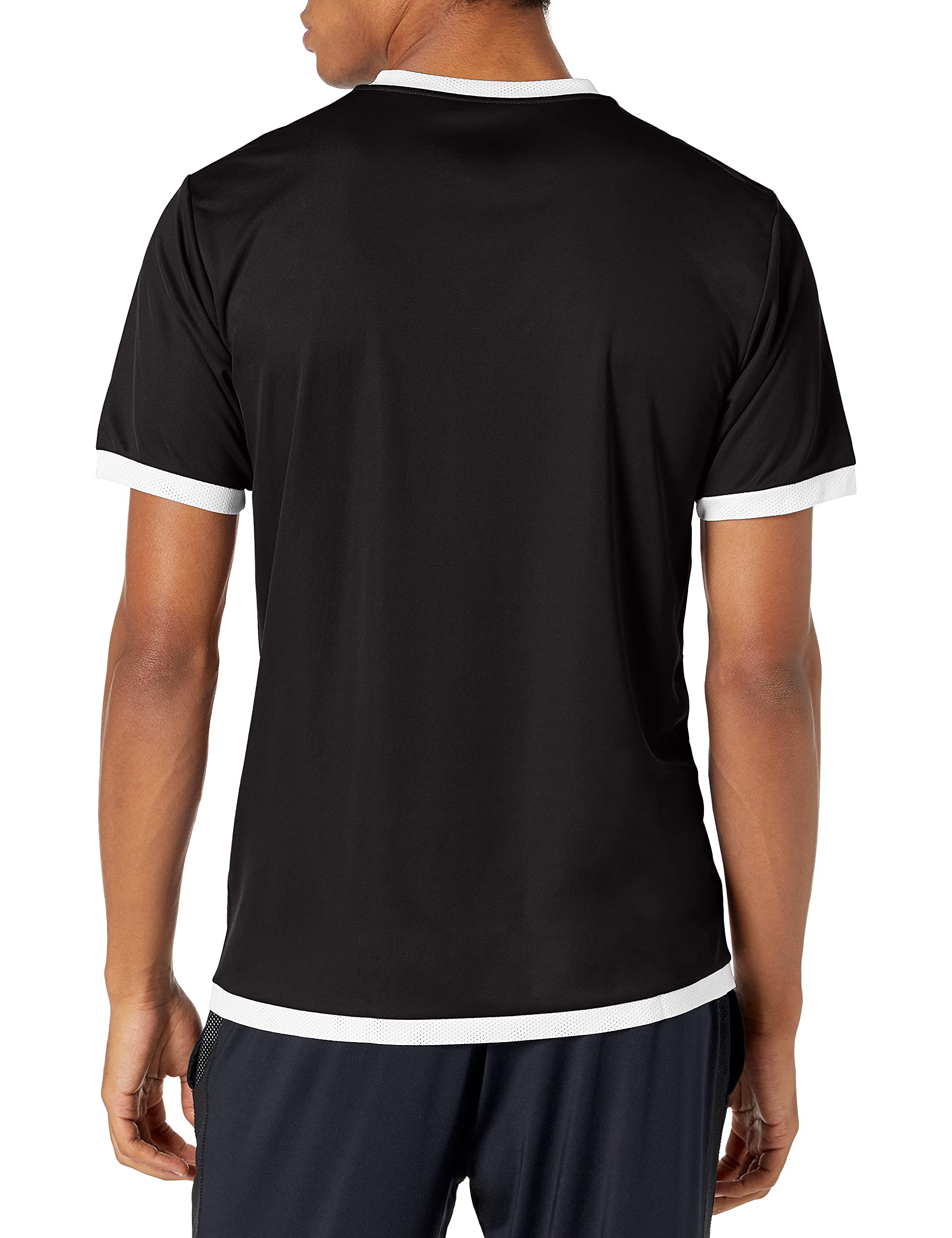 PUMA mens Teamliga Jersey T Shirt, Black/White, Large US