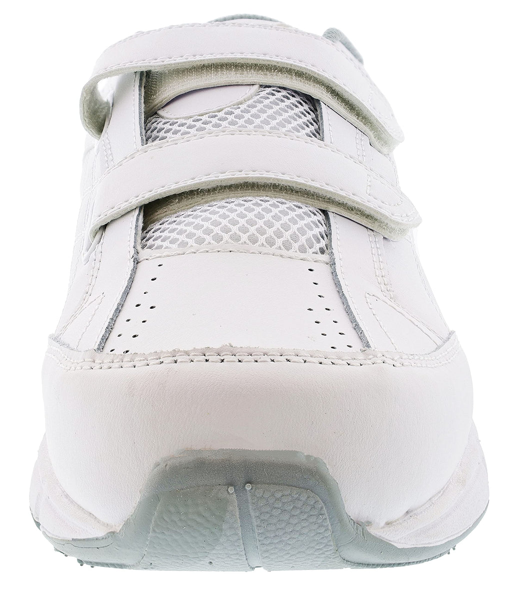 Dr. Scholl's - Men's Brisk Light Weight Dual Strap Sneaker, Wide Width (9 Wide, White Grey)