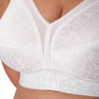 Playtex Women's 18 Hour Comfort-Strap Wireless, Full-Coverage Bra, Single, White/Natural Beige, 2-Pack