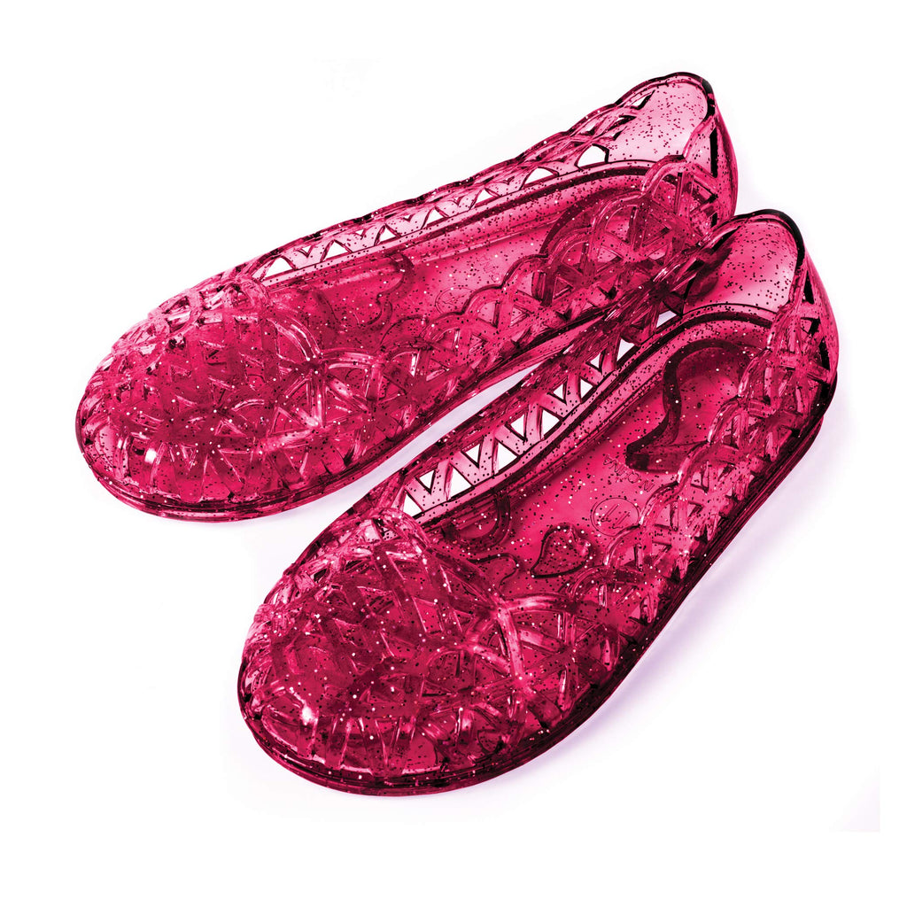 Heart Sole Girl Jellies Shoes - 8 Pink by DelSol for Kids - 1 Pair Shoes