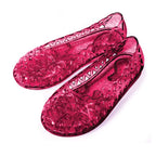 Heart Sole Girl Jellies Shoes - 8 Pink by DelSol for Kids - 1 Pair Shoes