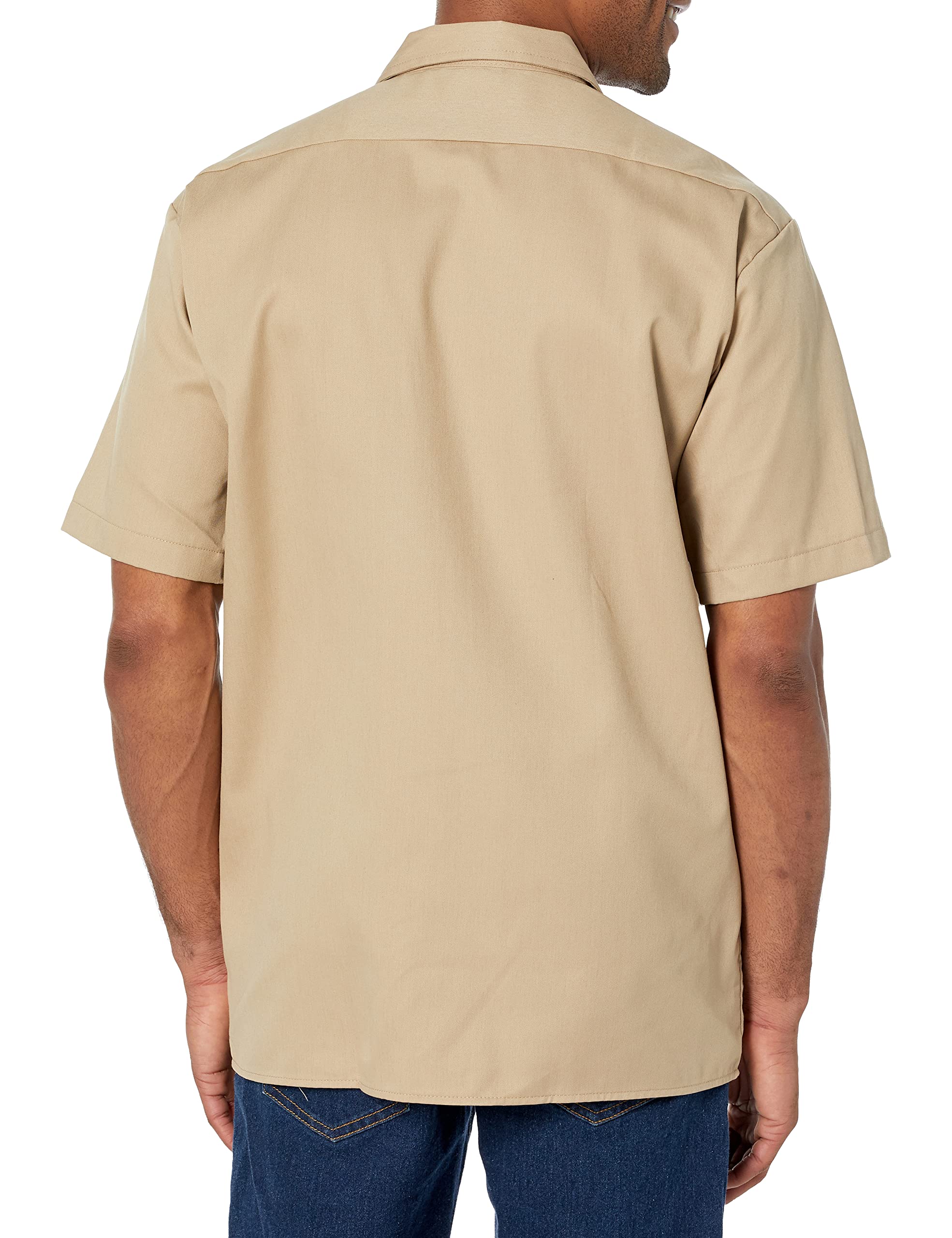 Unisex Short-Sleeve Work Shirt - BLAcK - S(D0102H7MFAT)