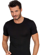 EGi Luxury Merino Wool Blend Men's Short Sleeve T-Shirt. Proudly Made in Italy.
