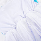 JerrisApparel Girl Princess Costume Snow Party Dress Halloween Cosplay Dress up (3T, White with Accessories)