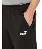 PUMA Men's Essentials Fleece Sweatpants (Available in Big and Tall Sizes), Cotton Black Open Leg AH21, XS