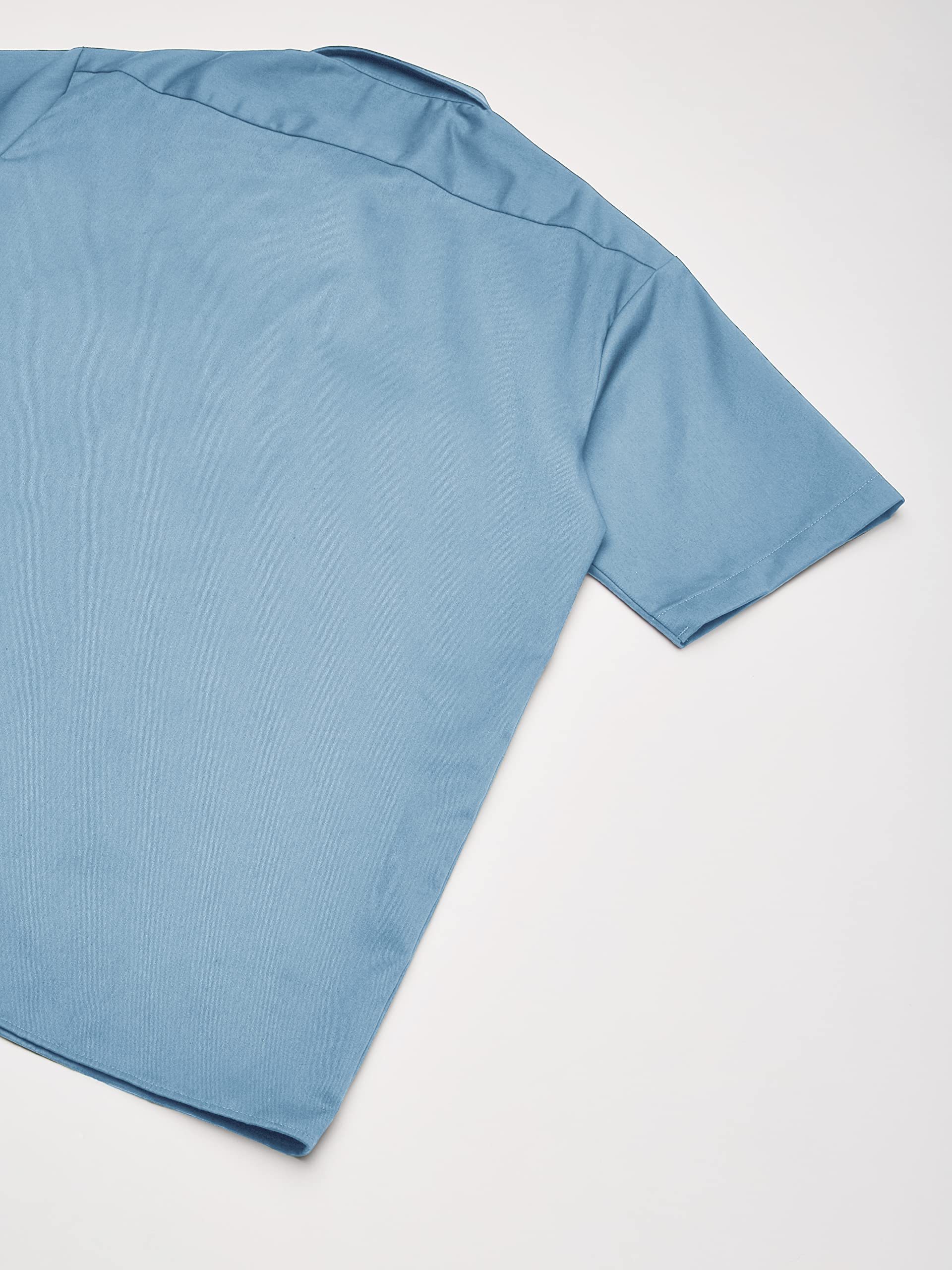 Dickies Men's Short-Sleeve Work Shirt, Light Blue, Large