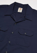 Unisex Long-Sleeve Work Shirt - NAVY - S(D0102H7Z2TJ)