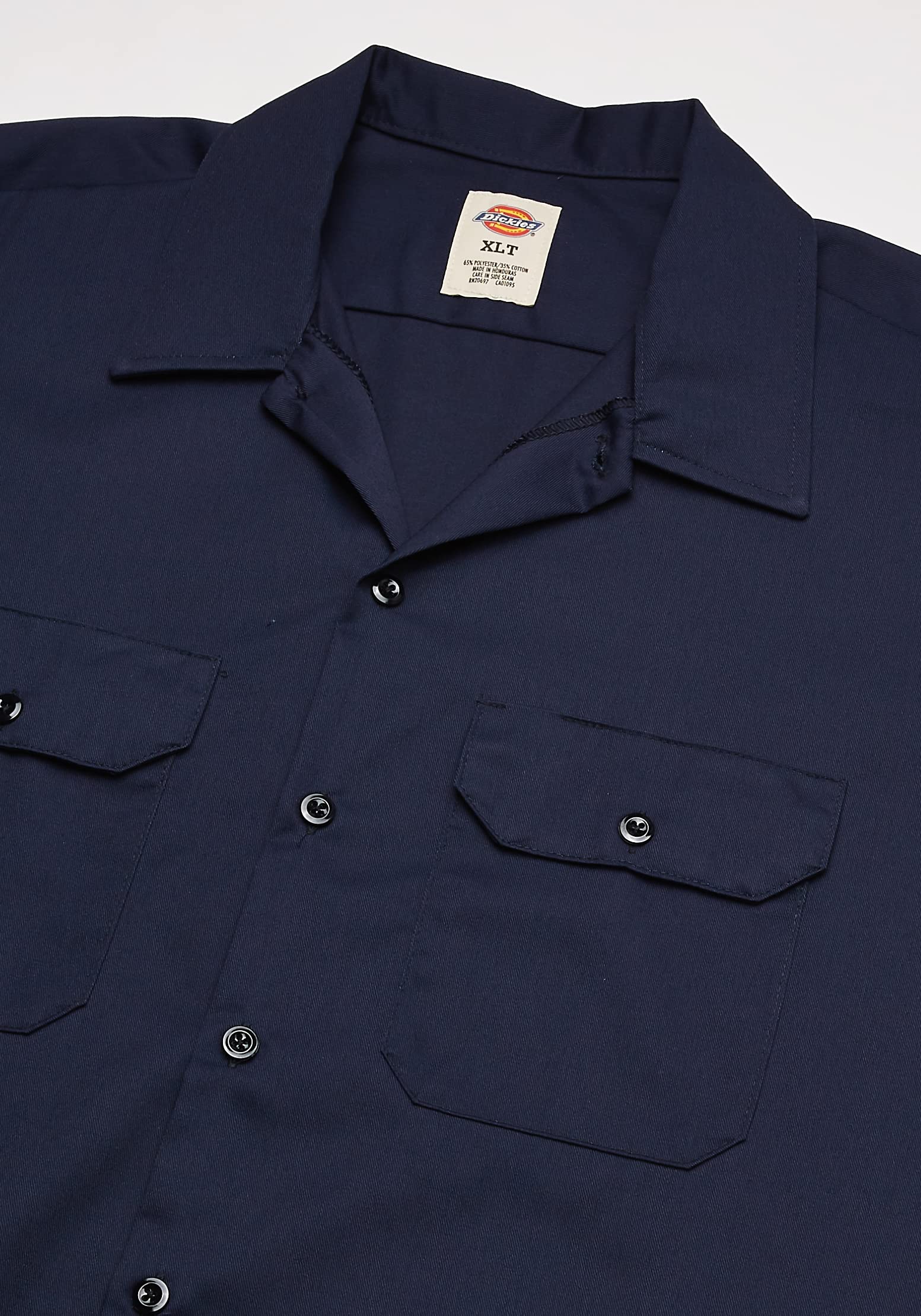 Unisex Long-Sleeve Work Shirt - NAVY - S(D0102H7Z2TJ)