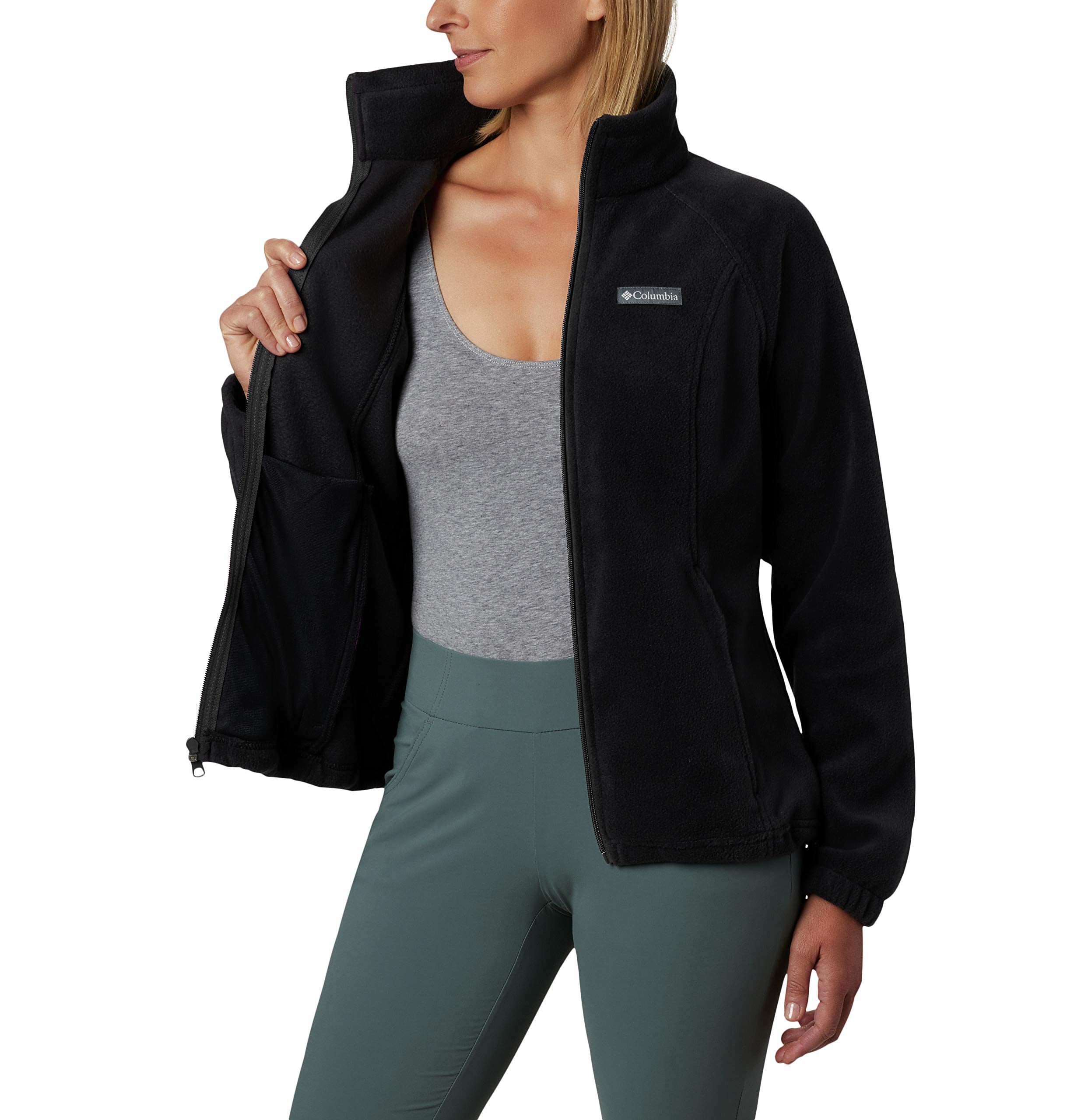Ladies Benton Springsull-Zip Fleece - BLAcK - 1XL(D0102H7YRMX)