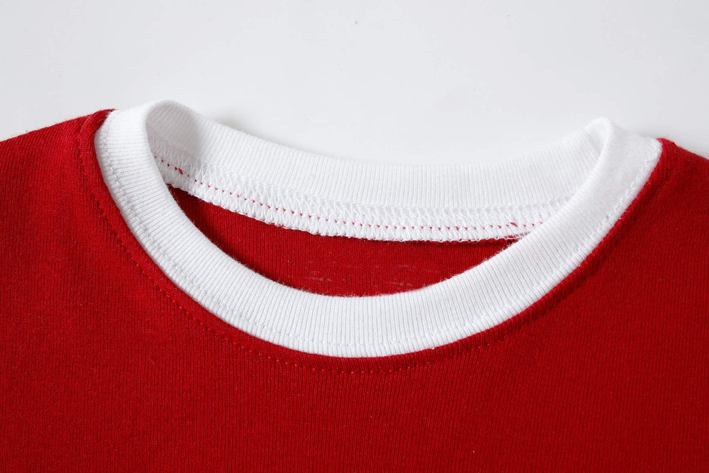 Family Feeling Little Girls Boys Matching Christmas Pajamas Sets 100% Cotton Sleepwears Toddler Kids Pjs