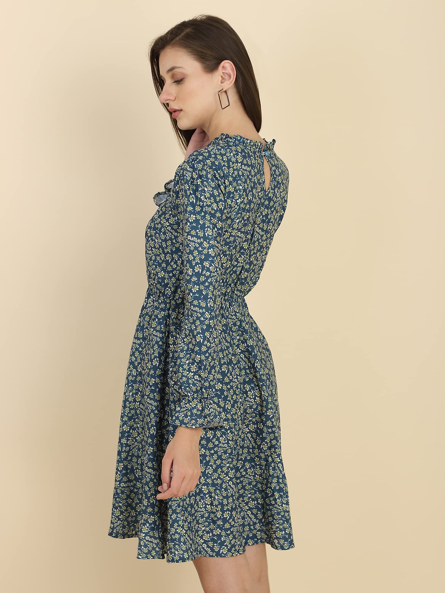 Tagas Women'S Polycotton Fit And Flare Standard Length Dress (Op-1-2001)