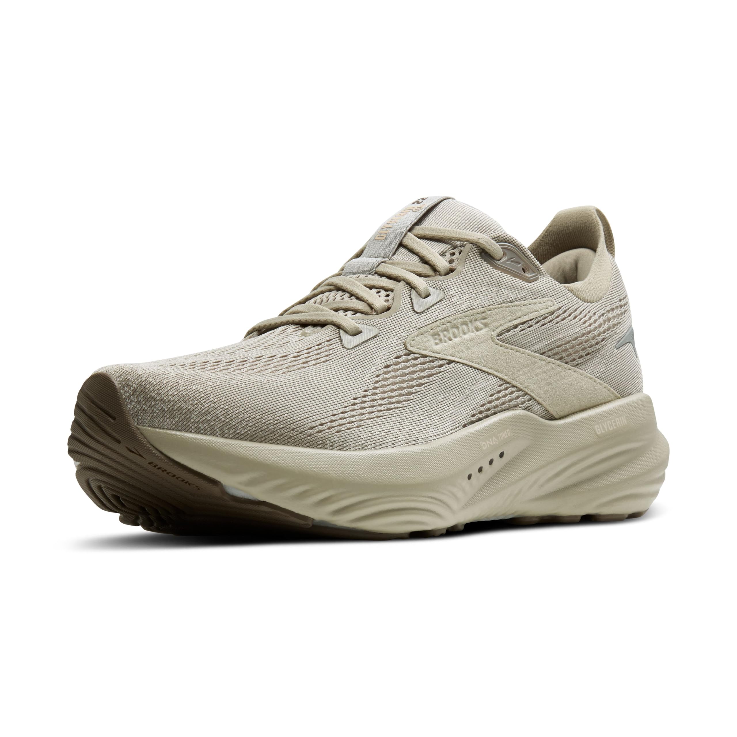 Brooks Mens Glycerin 22 Neutral Running Shoe - London-Fog/Almond Oil/Falcon - 12 Medium