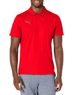 PUMA mens Teamliga Sideline Polo Shirt, Red/White, Medium US
