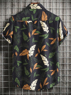 Shasmi Solid Regular Fit Fancy Casual Shirt for Men_Black Print