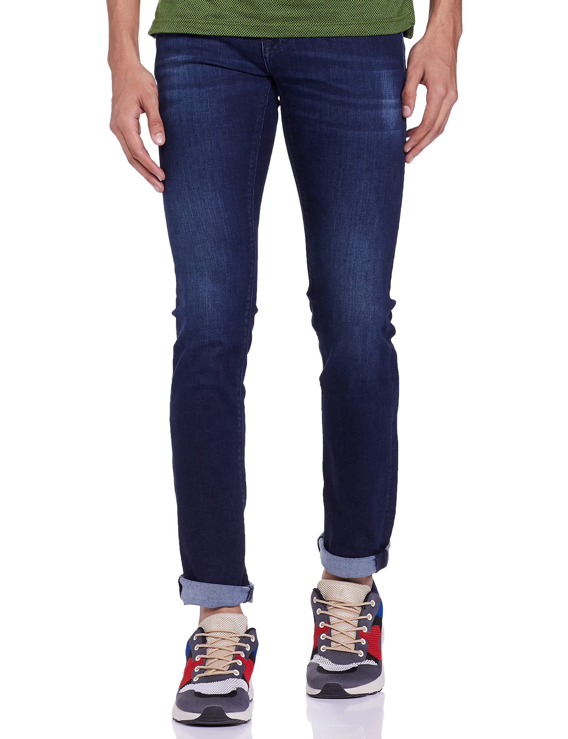 Pepe Jeans Men Slim Fit Jeans(Pm205715Q033_Dark Used_38)