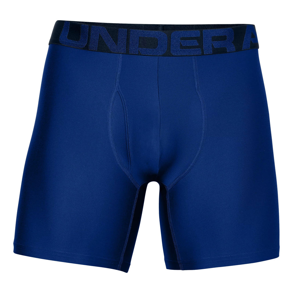 Under Armour mens Tech 6-inch Boxerjock 2-Pack, Royal (400)/Academy Blue, 4X-Large
