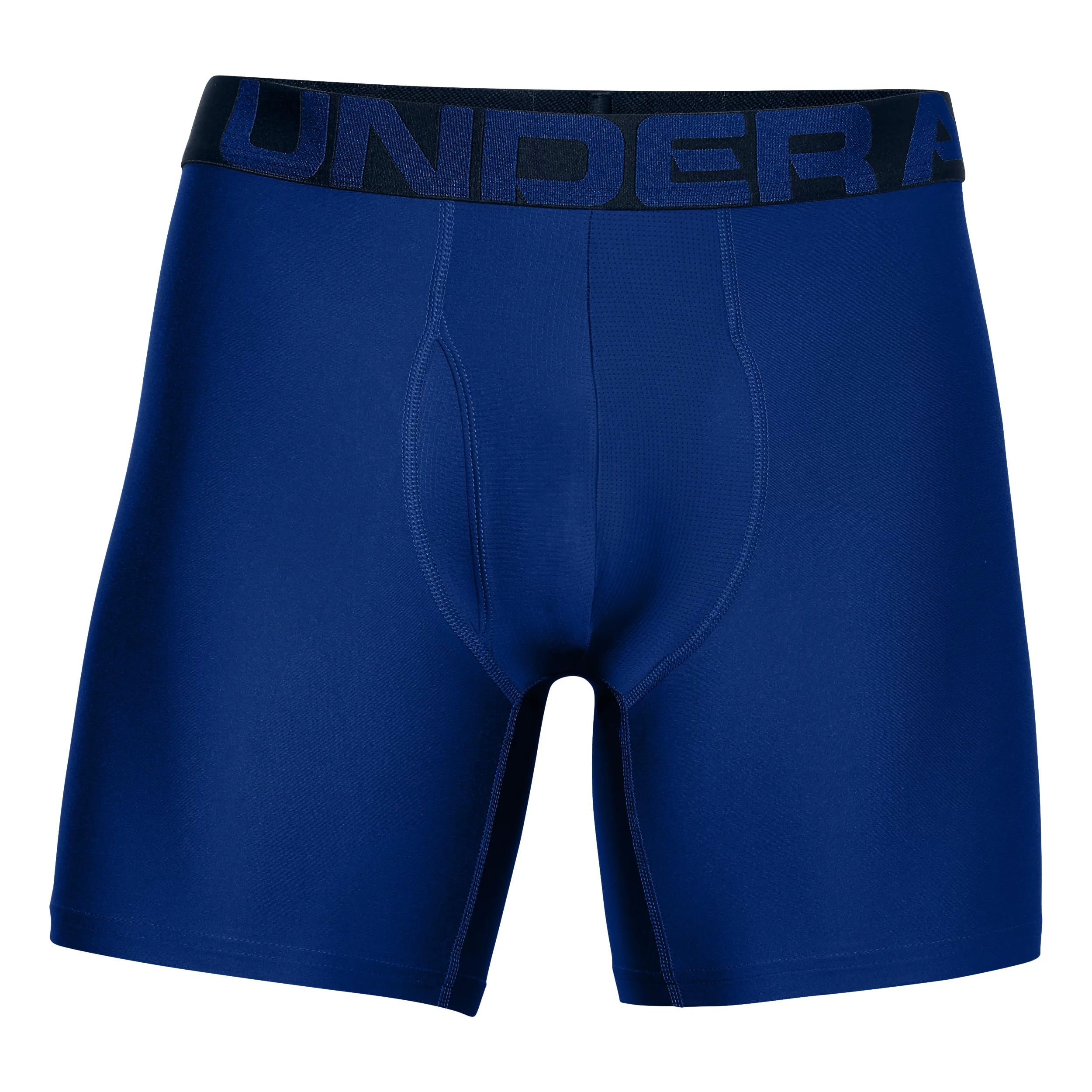 Under Armour mens Tech 6-inch Boxerjock 2-Pack, Royal (400)/Academy Blue, 4X-Large