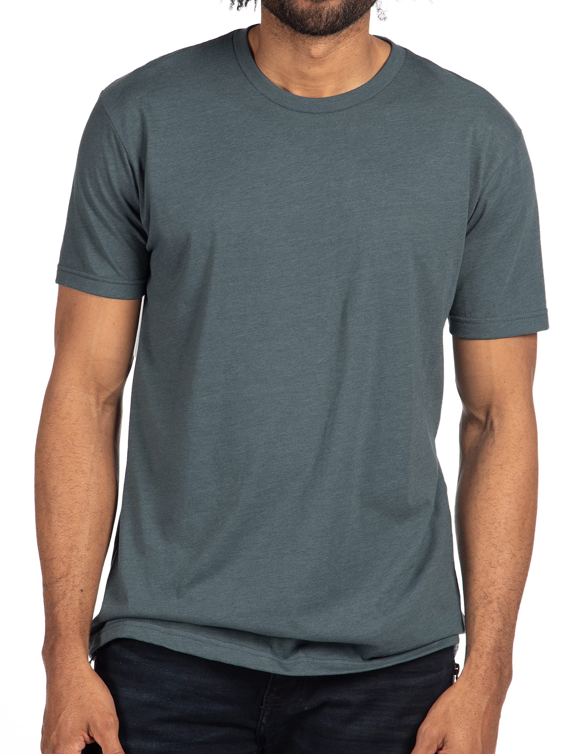 Next Level Mens Premium Fitted CVC Crew Tee (N6210) Indigo XL-New Condition