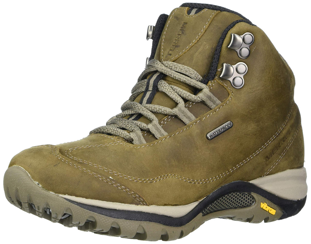 Merrell Women's Siren Traveller 3 MID Waterproof Hiking Boot, Brindle/Boulder, 8.5