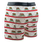 Bamboo Boxer Briefs - Shoreline Gray Stripe by Cariloha for Men - 1 Pc Boxer (XL)