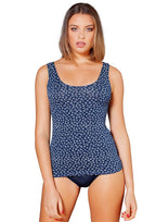 BASIC COTTON Free Spirit Premium Quality Cotton Women's Print Tank Top. Proudly Made in Italy.