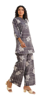 Kalaanj Ethnic Co Ord Set | Casual Wear Pant Top Set | Fancy Co-Ord Set | Full Pair Set | Kurta Sets Kurtis | Kurta Pant Setkals