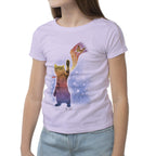 Girls Crew Tee - Super Awesome - Lilac by DelSol for Women - 1 Pc T-Shirt (YXS)