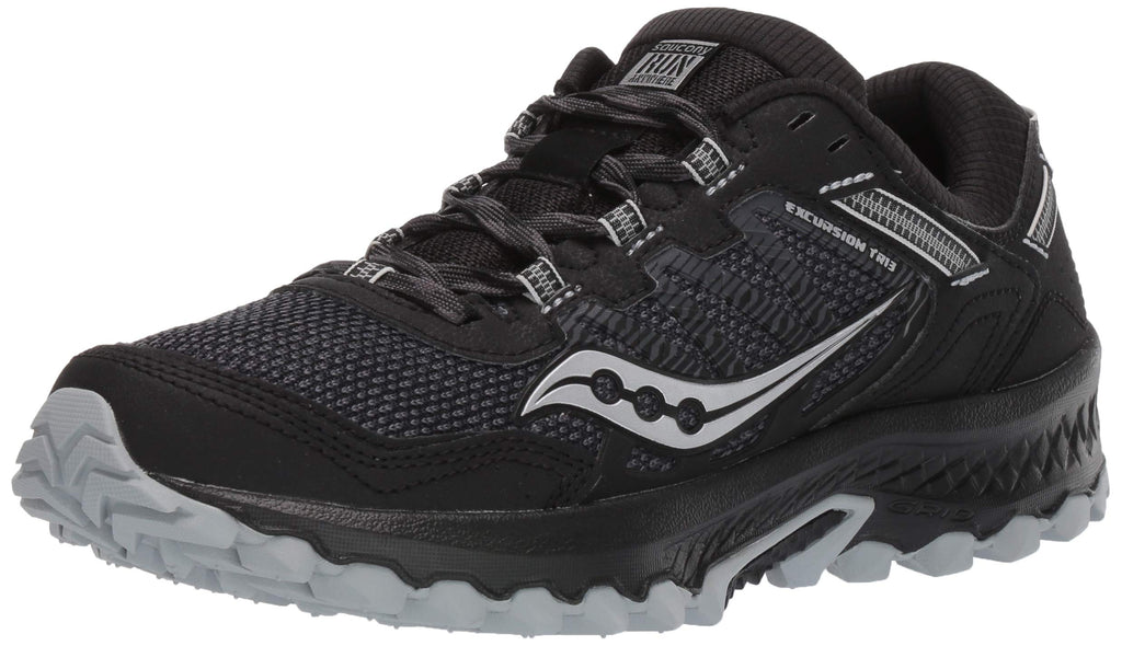 Saucony Men's Versafoam Excursion TR13 Trail Running Shoe, BLACK, 9.5 M US