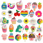 monochef Shoe Charms for Girls Teens: 30 Pack Random Different Cute Shoe Decoration Charms, Shoe Charm, Charms for Shoes Bracele