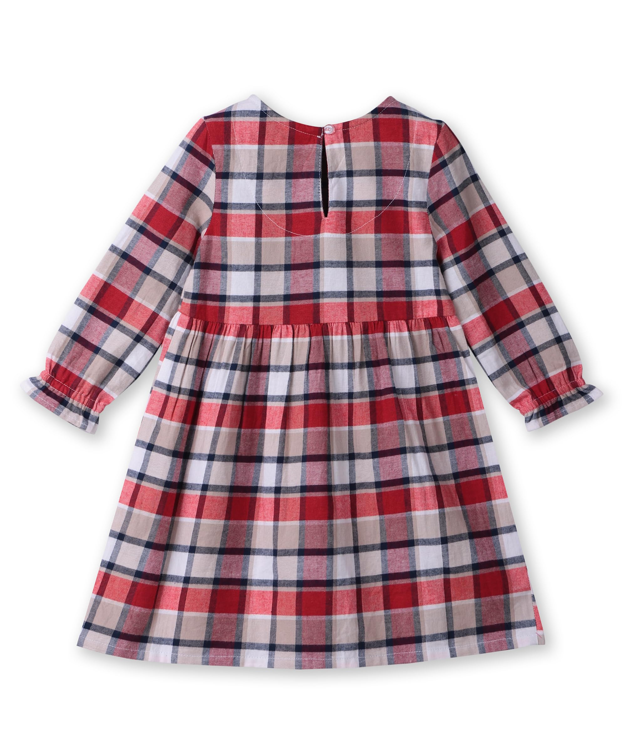 Beebay Kids Girls Heritage Checks Fit and Flare Checks Multi Multicolour