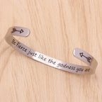 Btysun Bracelets for Women Inspirational Gifts for Teenage Best Friend Bracelets Women Gifts for Christmas Mantra Quotes Engrave