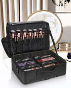 Relavel Extra Large Makeup Case with 4 Pcs Makeup Bags, Professional Makeup Artist Set Portable Nail Organizer Box Art Supply Ca