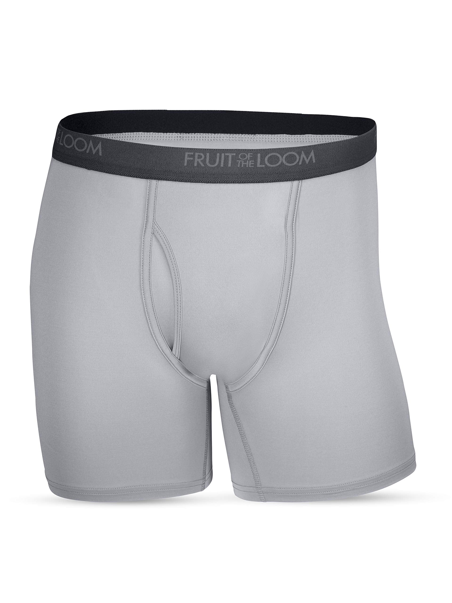 Fruit of the Loom mens Micro-stretch Boxer Briefs, Boxer Brief - 4 Pack Black, XX-Large US