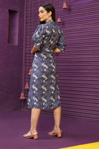 Leriya Fashion Women'S Slub Cotton Printed Straight Kurti